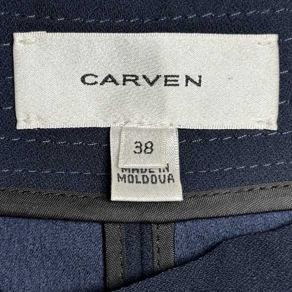 CARVEN Paris | Navy Mini Pleated Wrap Bow Skort Skirt Shorts Preppy Resort Retro - Picture 8 of 11